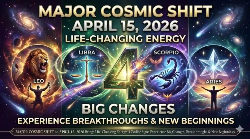 15 April 2026 Cosmic Shift: इन 4 Zodiac Signs की बदलेगी किस्मत — बड़े बदलाव और नई शुरुआत