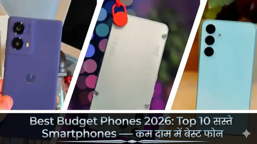 Best Budget Phones 2026: Top 10 सस्ते Smartphones — कम दाम में बेस्ट फोन