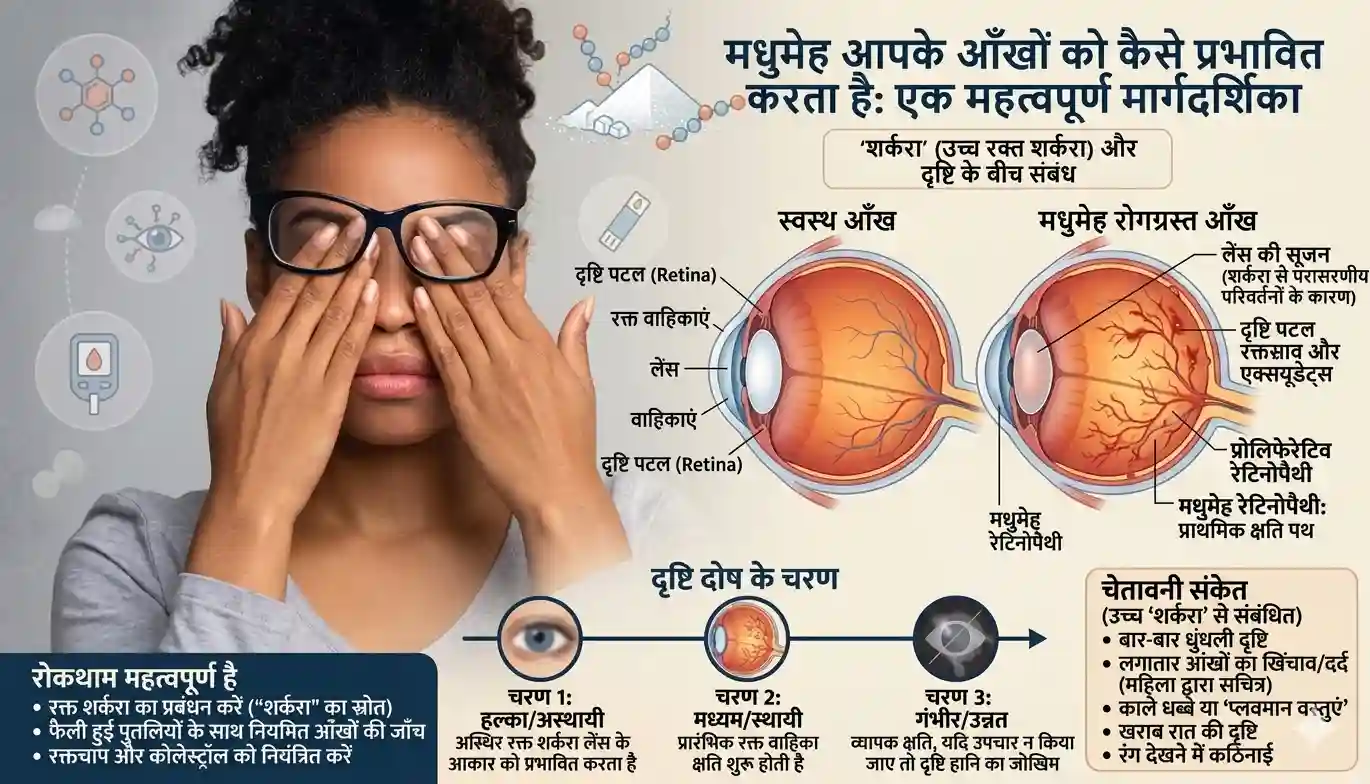 शुगर से अंधापन? Diabetes और Vision Loss के 9 चौंकाने वाले संकेत और बचाव गाइड