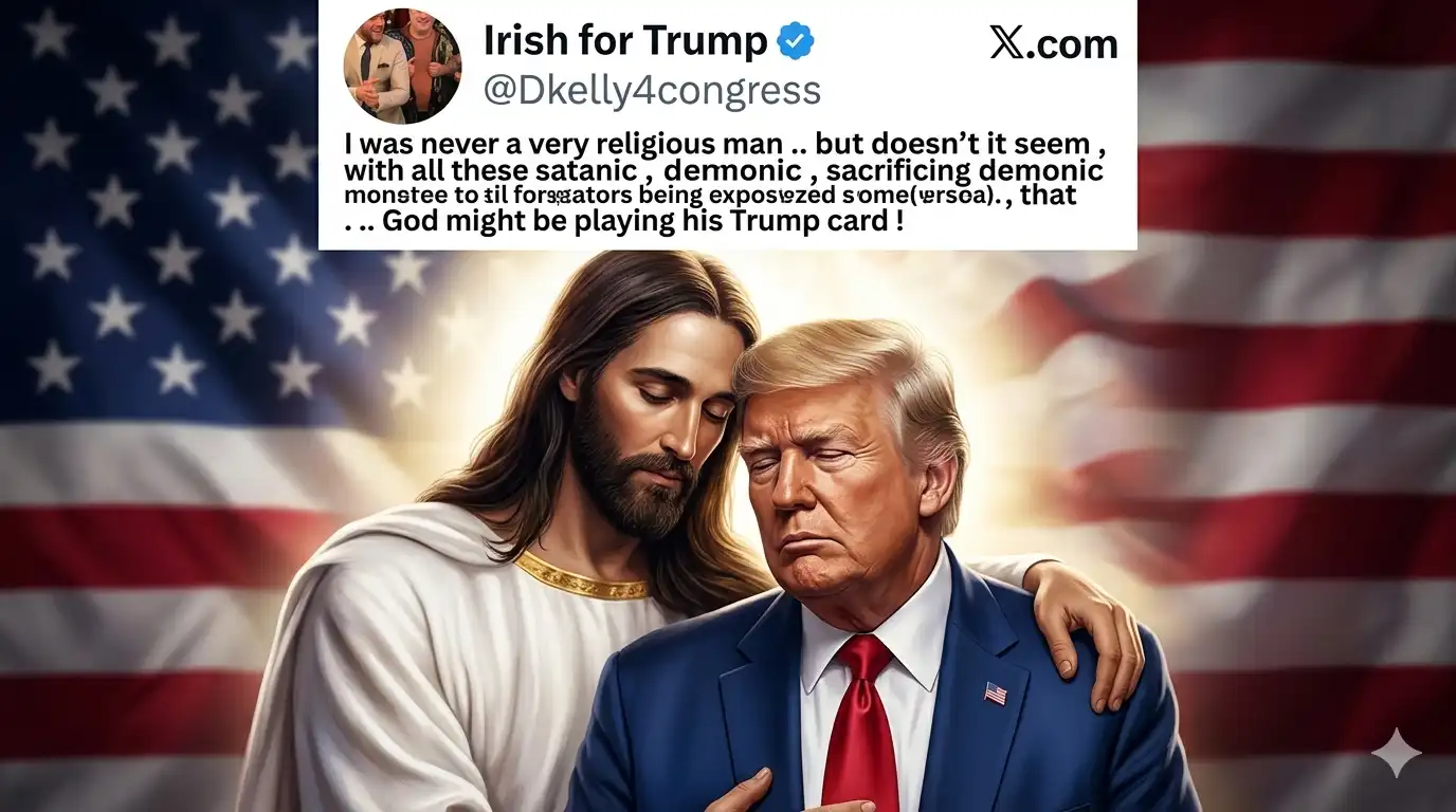 Trump Shares Jesus Hugging AI Picture